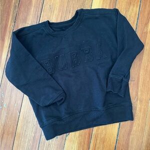 June Grey Bubba Sweatshirt. Black. 2-3t.